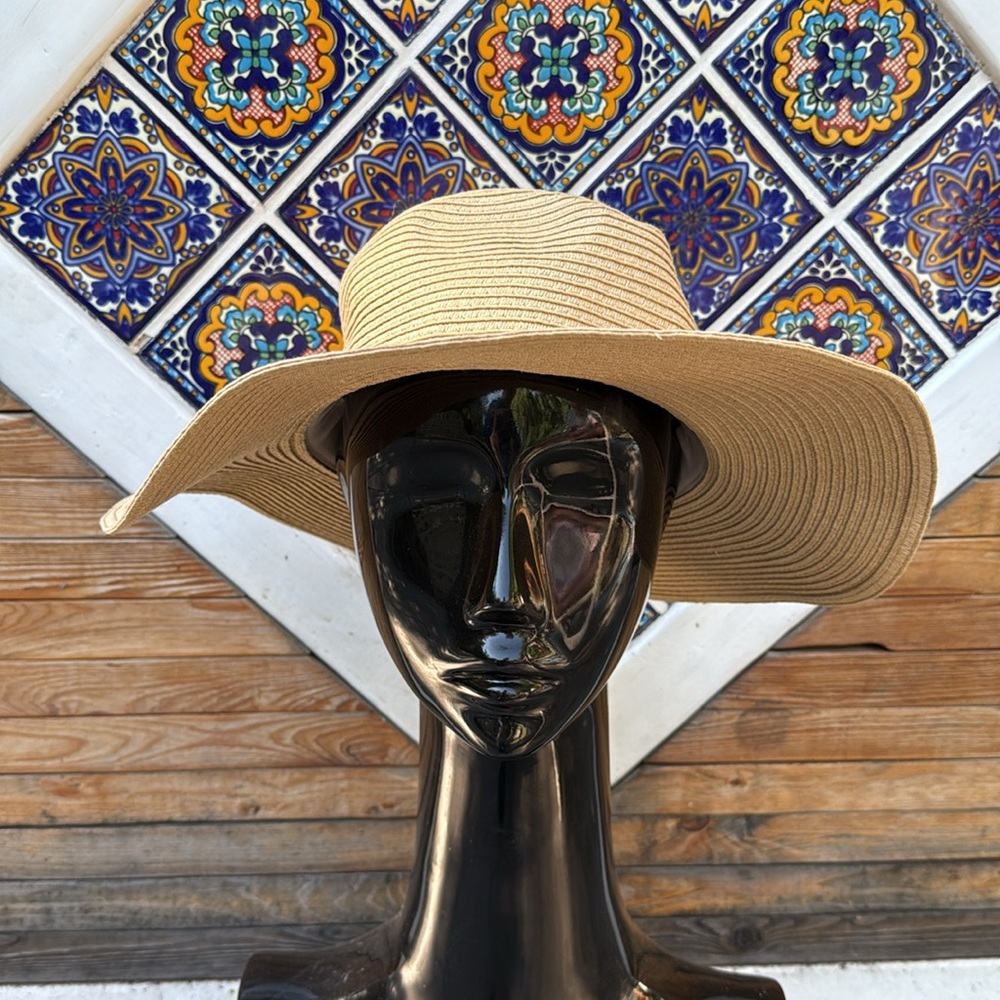 Madewell Packable Paper Straw Hat in Tan Sz M-L